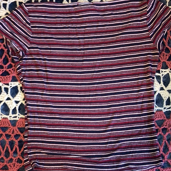 LC red and navy blue striped top - Picture 4 of 4